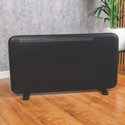 TCP  2000W Electric Portable or Wall-Mounted Convector Panel Heater Black