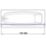 Croydex Straight Shower Curtain Rail Aluminium White 1100-2600mm