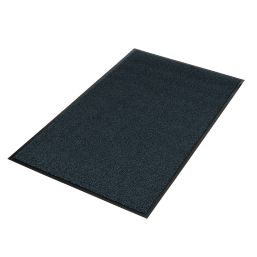 COBA Vyna-Plush Entrance Mat Black/Blue 1.5m x 0.9m x 7mm