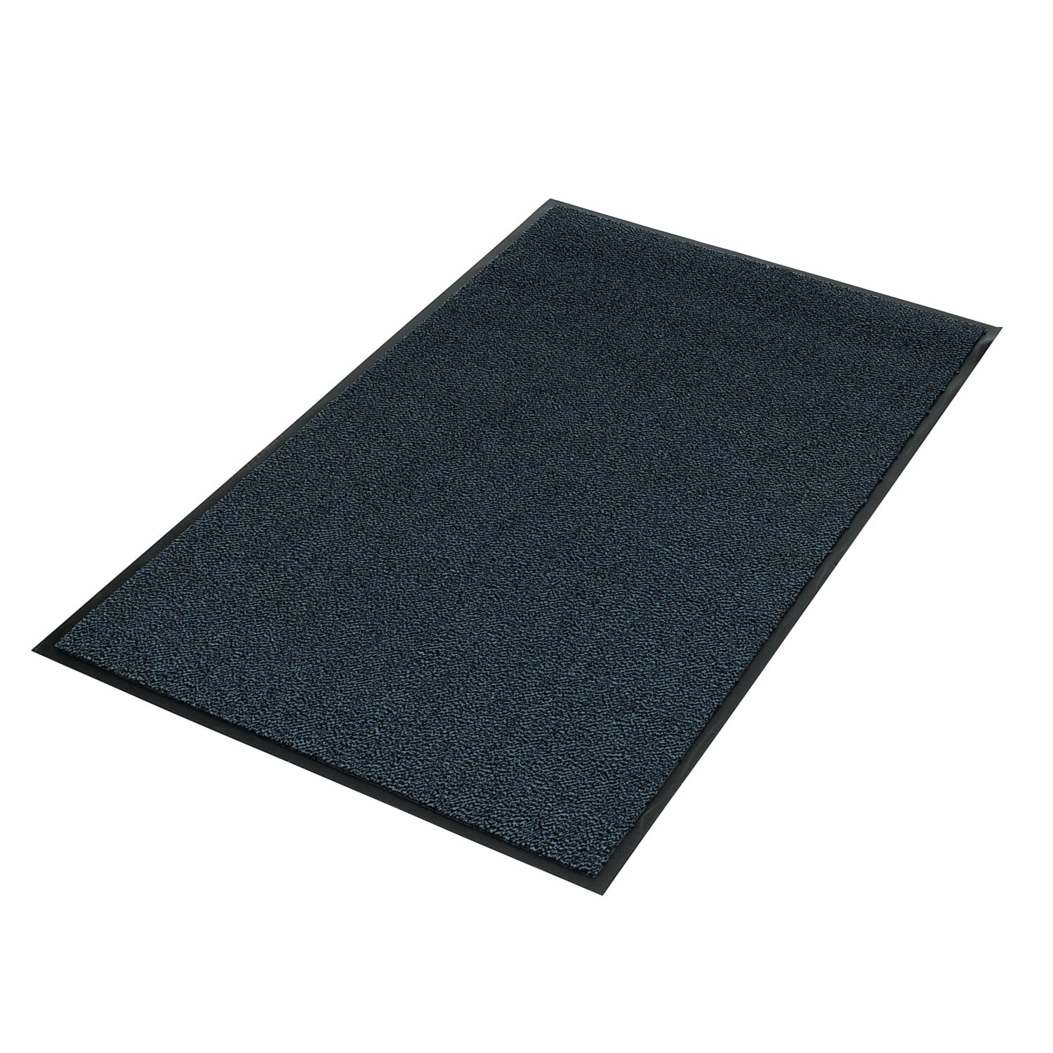 COBA Vyna-Plush Entrance Mat Black/Blue 1.5m x 0.9m x 7mm (48879)