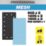 Trend Pro Mesh AB/HLF/M7/P 80, 120 & 180 Grit Mesh Multi-Material Half Sheet Sanding Pads with Pad Saver  x  7 Pack