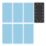 Trend Pro Mesh AB/HLF/M7/P 80, 120 & 180 Grit Mesh Multi-Material Half Sheet Sanding Pads with Pad Saver  x  7 Pack