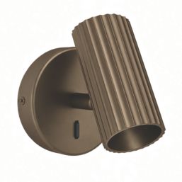 Eglo Portillo Cylindrical 1-Light Spotlight Bronze