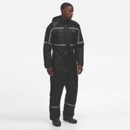 Regatta Waterproof Insulated  Overalls Black Large 42" Chest 32" L