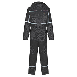 Regatta Waterproof Insulated Coverall  All-in-1s  Black Large 42" Chest 32" L