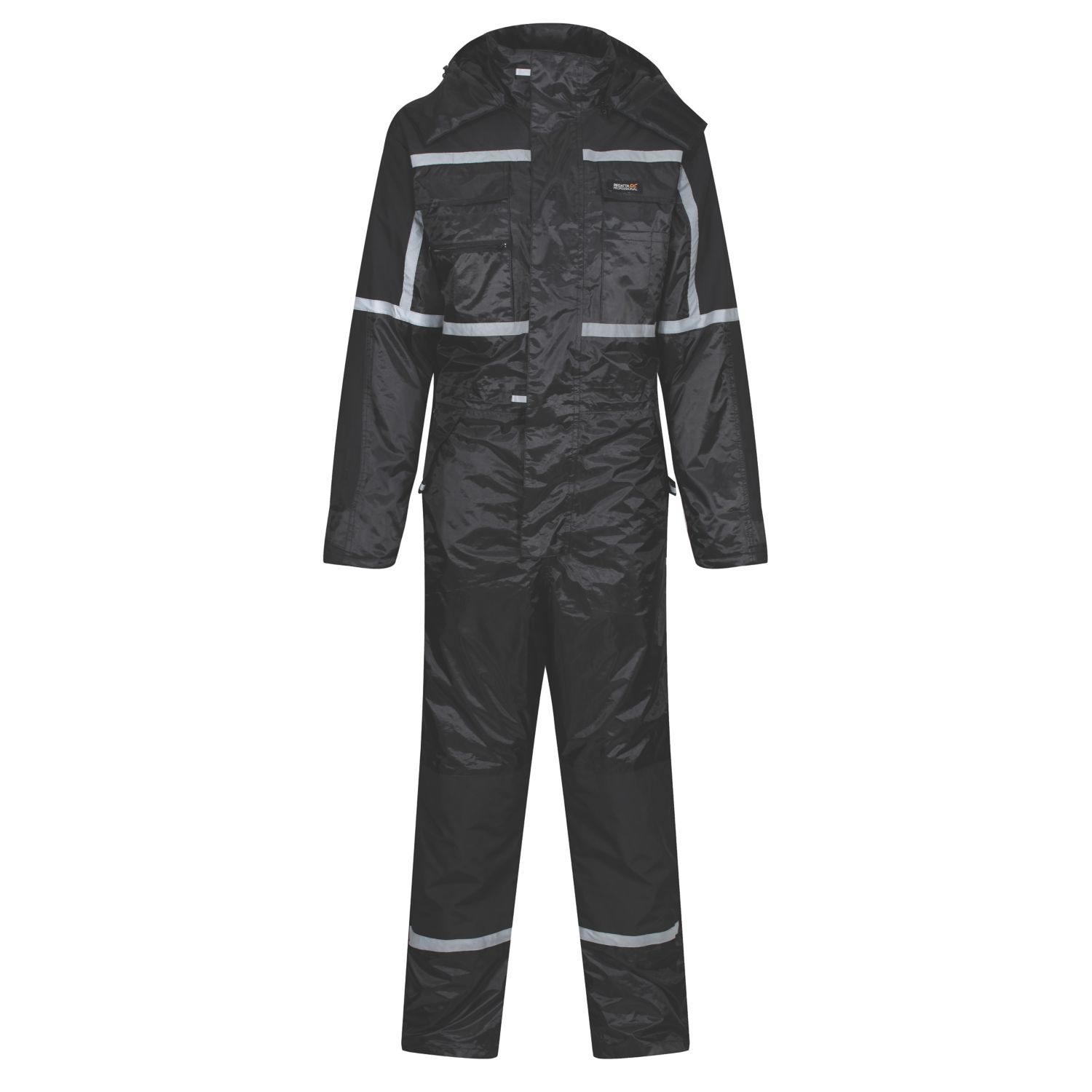 Regatta Waterproof Insulated Overalls Black Large 42" Chest 32" L (488HG)