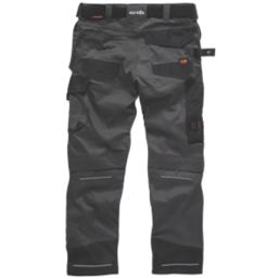 Scruffs Pro Flex Holster Work Trousers Graphite 40" W 32" L