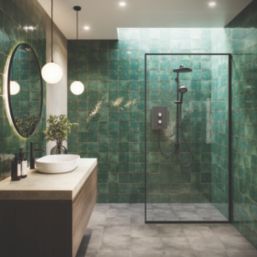 Mira Decor Black Onyx 10.8kW  Manual Dual Outlet Electric Shower