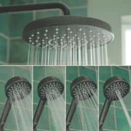 Mira Decor Black Onyx 10.8kW  Manual Dual Outlet Electric Shower