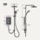 Mira Decor Black Onyx 10.8kW  Manual Dual Outlet Electric Shower