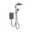 Mira Decor Black Onyx 10.8kW  Manual Dual Outlet Electric Shower