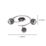 Eglo Bimeda LED 3-Light Ceiling Spotlight Chrome 8W 250lm