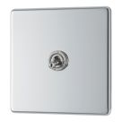 LAP  20A 16AX 1-Gang 2-Way Toggle Switch  Polished Chrome