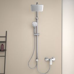 Ideal Standard Idealrain Cube Exposed Dual Shower Kit Chrome