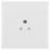 British General 800 Series 2A 1-Gang Unswitched Round Pin Socket White