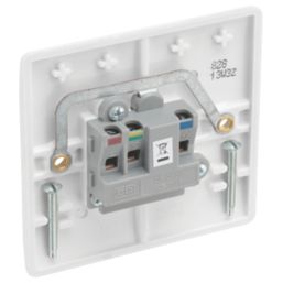 British General 800 Series 2A 1-Gang Unswitched Round Pin Socket White