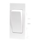 LAP  16AX 1-Way Grid Light Switch White