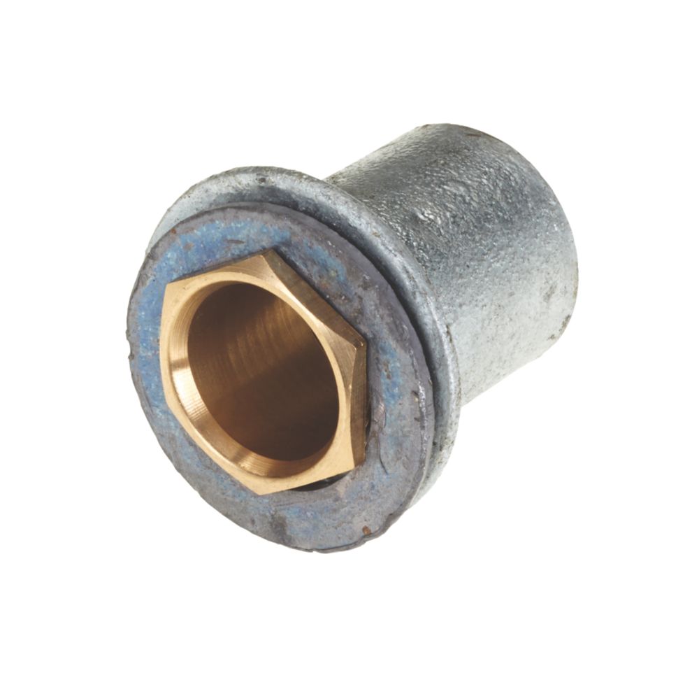 Deta Flanged Conduit Coupler 20mm Silver 10 Pack