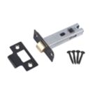 Smith & Locke Black Tubular Mortice Latch 80mm Case - 58mm Backset