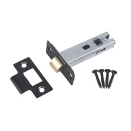 Smith & Locke Black Tubular Mortice Latch 80mm Case - 58mm Backset