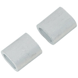 Diall Aluminium Ferrules 4mm 2 Pack
