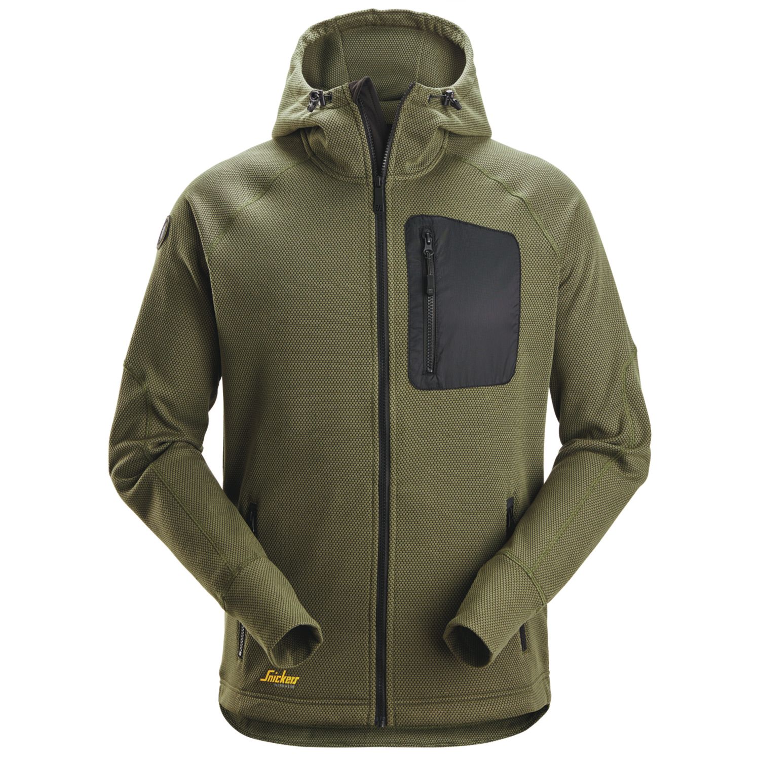Snickers 8041 FlexiWork Hoodie Khaki Green Medium 39" Chest (489AF)