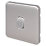 Schneider Electric Lisse Deco 10A 1-Gang 2-Way Retractive Switch Brushed Stainless Steel with White Inserts