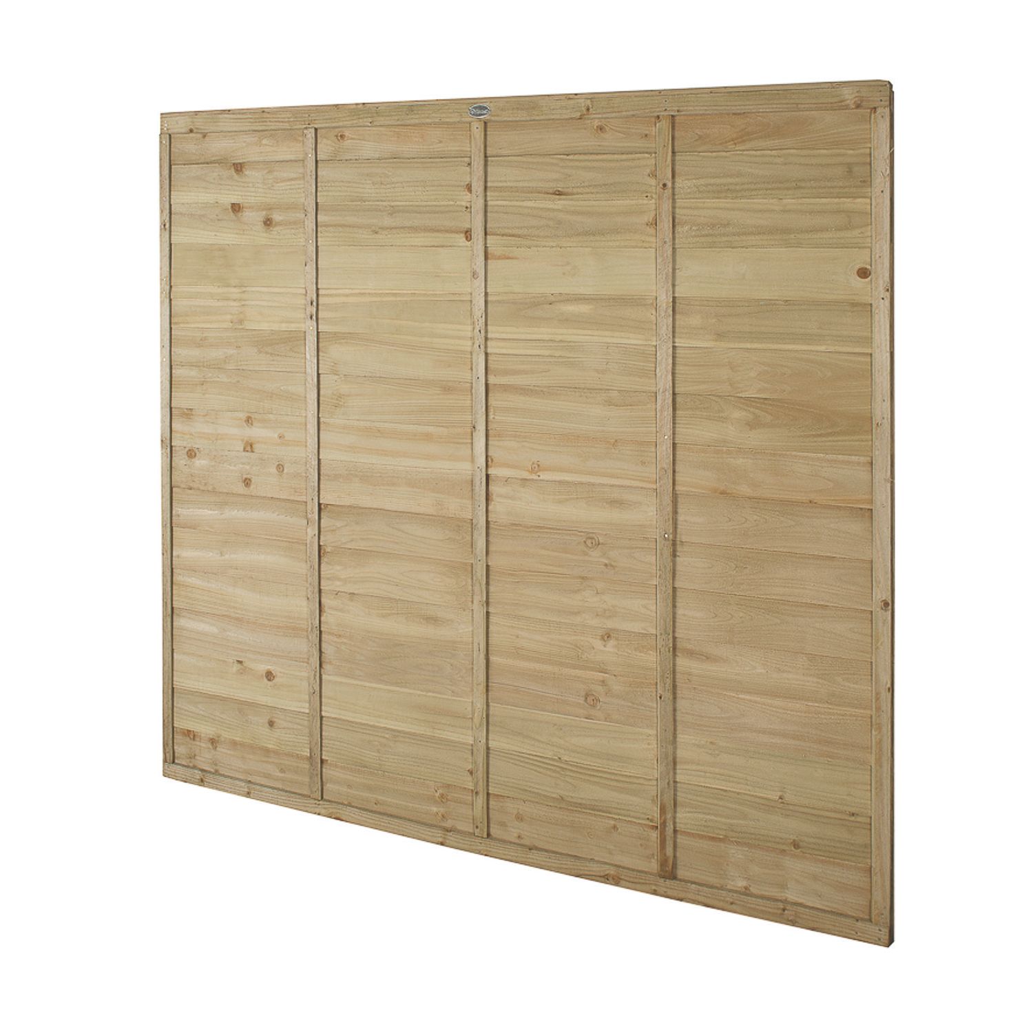 Forest TP Super Lap Fence Panels Natural Timber 6' x 5' 6" Pack of 4 (489FL)