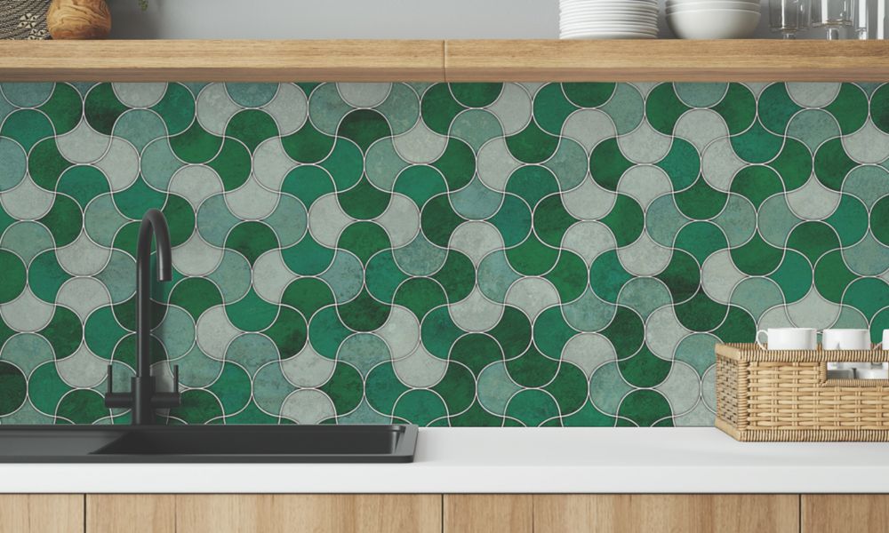 Wilsonart  Emerald Scallop Mid-Rise Splashback 3050mm x 600mm x 4mm
