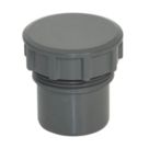 FloPlast Solvent Weld Access Plugs Anthracite Grey 40mm 5 Pack