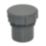 FloPlast Solvent Weld Access Plugs Anthracite Grey 40mm 5 Pack