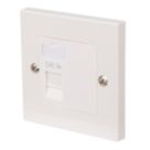 Labgear  1-Gang RJ45 Ethernet Socket White with Colour-Matched Inserts