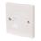 Labgear  1-Gang RJ45 Ethernet Socket White with Colour-Matched Inserts