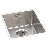Abode Matrix 1 Bowl Stainless Steel Undermount & Inset Kitchen Sink 380 x 440mm