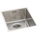 Abode Matrix 1 Bowl Stainless Steel Undermount & Inset Kitchen Sink  380mm x 440mm