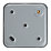 Contactum CLA3363 13A Unswitched Metal Clad Fused Spur & Flex Outlet with Neon  with White Inserts