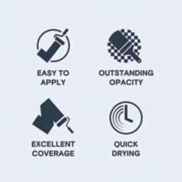 LickPro  2.5Ltr Blue 14 Vinyl Matt Emulsion  Paint