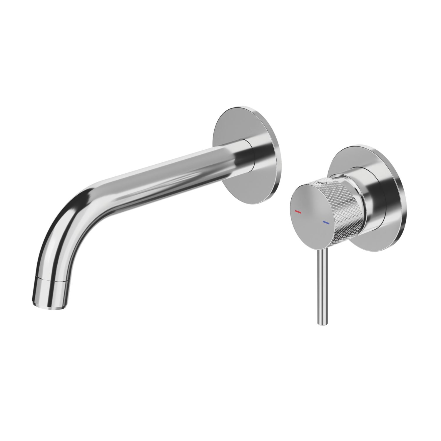 Swirl Melba Chrome 109mm Standard Lever No Tap Holes Basin Mixer Tap With Clicker Waste (489XX)