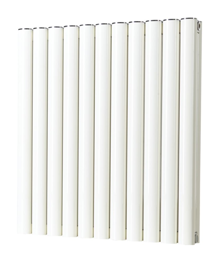 600mm x 545mm 2821BTU White Vertical Designer Radiator Screwfix