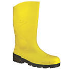 Dunlop Devon   Safety Wellies Yellow Size 8