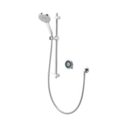 Aqualisa Optic Q Gravity-Pumped Rear-Fed Chrome Thermostatic Single Outlet Smart Shower with Adjustable Head