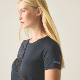 Regatta Fingal Edition Short Sleeve Womens T-Shirt Navy Size 8