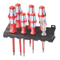 Wera Kraftform Plus 3160 i/7 Rack Mixed  VDE Screwdriver Set 7 Pieces