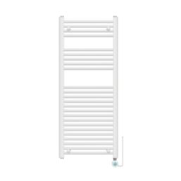 Flomasta 700mm x 400mm 1023BTU Chrome Flat Electric Towel Radiator