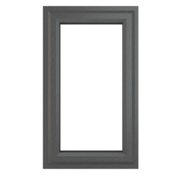 Crystal  Left-Hand Opening Clear Double-Glazed Casement Anthracite Grey uPVC Window 610mm x 965mm