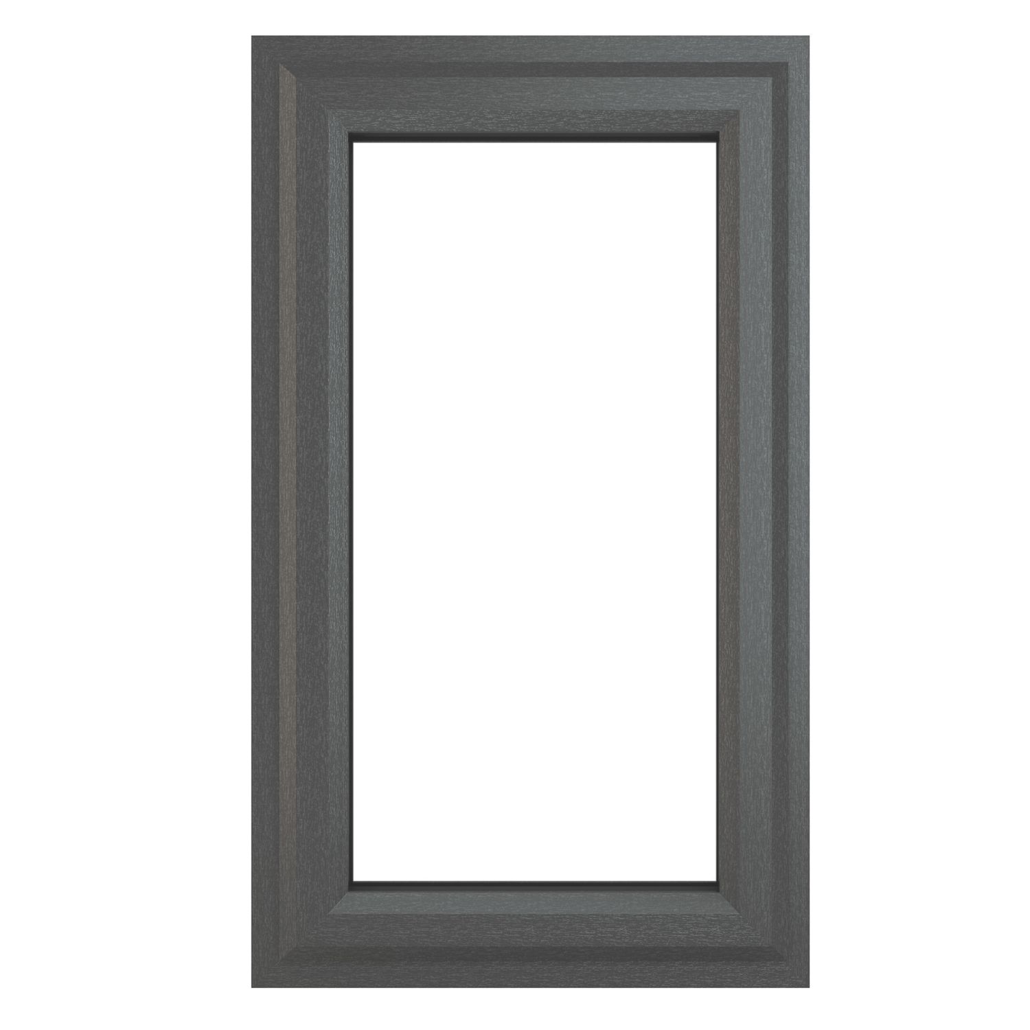 Crystal Left-Hand Opening Clear Double-Glazed Casement Anthracite Grey uPVC Window 610mm x 965mm (490JP)
