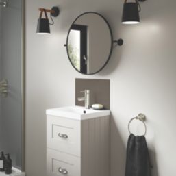 Splashwall Vanity Splashback Gloss Terra Grey/Seabreeze Green 250mm x 400mm x 4mm