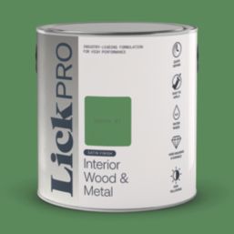 LickPro 2.5Ltr Green 07 Satin Water-Based Trim Paint