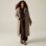 Regatta Eloria Womens Hooded Long Quilted Coat Mocha - 4S8 Size 18