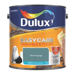 Dulux EasyCare Washable & Tough Matt Teal Voyage Emulsion Paint 2.5Ltr
